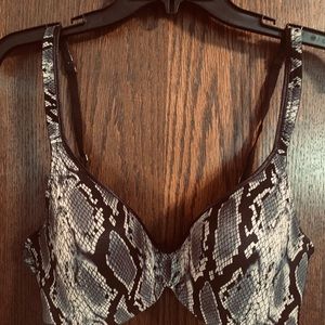 Snakeskin patterned bra 34 or 36 C